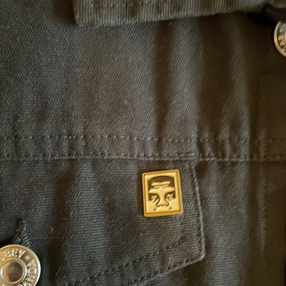 Obey Black Denim Jacket - Picture 3 of 5